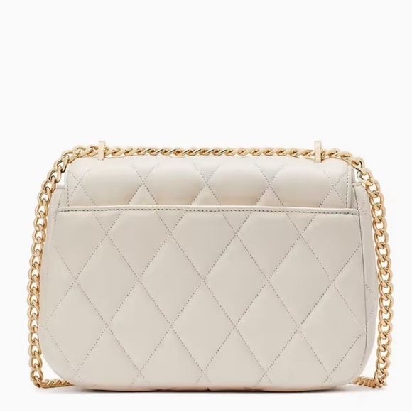 Kate Spade Carey Medium Quilted Flap Shoulder Bag Light Pink - Picture 4 of 11